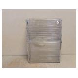 NEW MAINSTAYS LARGE/DEEP ORGANIZING BIN SET 4PC.