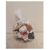 NEW SEASHELLS MD & LG MIX MESH BAG NATURAL COLOR