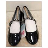 NEW CAT & JACK KIDS BROOKE FLATS SIZE 4 BLACK
