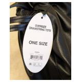 NEW SCOOP OVERSIZE DRAWSTRING TOTE HANDBAG BAG