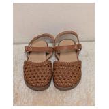 NEW TODDLER SANDALS SIZE 7 BROWN