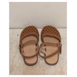 NEW TODDLER SANDALS SIZE 7 BROWN