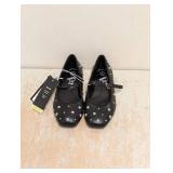 NEW ART CLASS KIDS STUD BALLET FLATS SIZE 1 BLACK