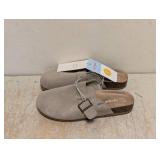 NEW CAT & JACK KIDS TATE CLOGS SIZE 1 SUEDE LEATHER