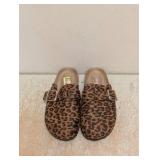NEW CAT & JACK KIDS TATE CLOGS SIZE 1 LEOPARD PRINT
