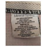 MINERAL SPRING NONSKID FLOOR RUNNER CREAM/BLACK