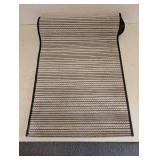 MINERAL SPRING NONSKID FLOOR RUNNER CREAM/BLACK