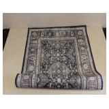 RUGGABLE MACHINE WASHABLE RUNNER WITH NONSKID PAD BLUE MULTI