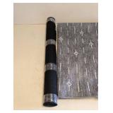 RUGGABLE MACHINE WASHABLE RUNNER WITH NONSKID PAD GREY