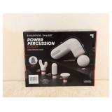 NEW SHARPER IMAGE POWER PERCUSSION EDGE + PORTABLE PERCUSSION MASSAGER