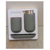 NEW BEAUTIFUL 3PC BATHROOM SET GREEN