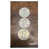 41,42,43 walking liberty half’s