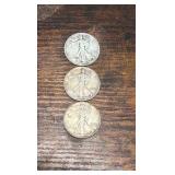 40,41,42 walking liberty halfs
