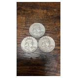 58,59,60 Benjamin Franklin half’s