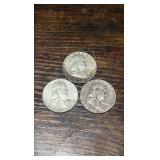 61,62,63 Benjamin Franklin half’s
