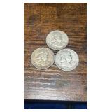 1951-1952 Benjamin Franklin half’s