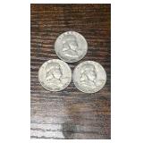 1951-1952 Benjamin Franklin half’s