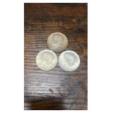 lot of 3 90% silver 1964 Kennedy half’s