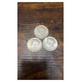 lot of 3 90% silver 1964 Kennedy half’s