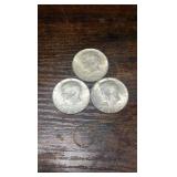 lot of 3 90% silver 1964 Kennedy half’s