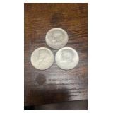 lot of 3 90% silver 1964 Kennedy half’s