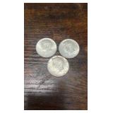 lot of 3 90% silver 1964 Kennedy half’s
