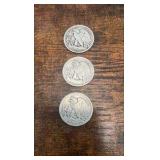 43,44,45 walking liberty half dollars