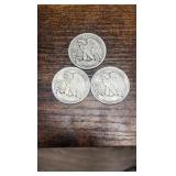 43,44,46 walking liberty half’s