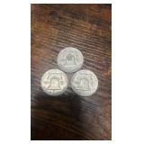 58,59,60 Benjamin Franklin half’s