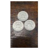 61,62,63 Benjamin Franklin half’s