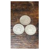 61,62,63 Benjamin Franklin half’s