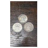 61,62,63 Benjamin Franklin half’s