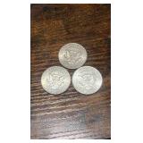 lot of 3 90% silver 1964 Kennedy half’s