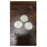 lot of 3 90% silver 1964 Kennedy half’s