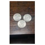 lot of 3 90% silver 1964 Kennedy half’s