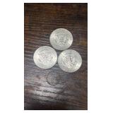 lot of 3 90% silver 1964 Kennedy half’s