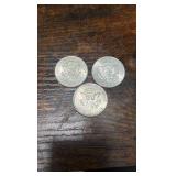 lot of 3 90% silver 1964 Kennedy half’s