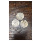 lot of 3 90% silver 1964 Kennedy half’s