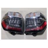 OEM Toyota Tail Light Pair LH RH Rear Lamp Assemblies Clear Smoked Red Japan 12V