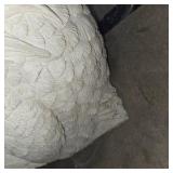 Large Cast Stone Rooster Statue Garden Decor Farmhouse Outdoor Chicken Sculpture small damage