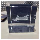 Vintage Great Dane Collectibles Lot Lucite Etched Dog Plaque in Case, Pin, Bow Tie, Photo Book