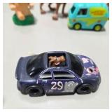 Vintage Style Scooby Doo Lot Mystery Machine, Scooby, Scrappy Wind-Up Toy, Car Figures 8pcs