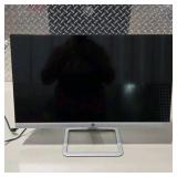 HP 25es 25" Computer Monitor Tested Working On-Screen 2x HDMI VGA Silver Stand