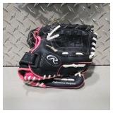 Rawlings Youth Baseball Glove - Pink & Black - 10.5 Inch