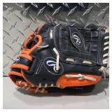Rawlings Youth Baseball Glove - Black & Orange - 10.5 Inch