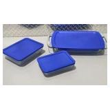 Pyrex Bakeware Lot with Storage Lids - New Open Box