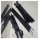 Kshioe Backdrop Stand Kit w 2 Tripod Stands Crossbar Carry Bag Photo Video Background Support