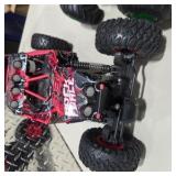 Lot of 3 RC Off Road Toy Vehicles Rock Force Buggy Monster Truck Sound Car w Remote Untested