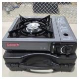 Coleman Portable Butane Camp Stove 2800 Series 7650 BTU w Hard Carry Case Single Burner