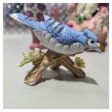 Vintage Lefton Blue Jay, Disney Eeyore Ornament, Sassy Rock, Cat Figurine Decor Lot